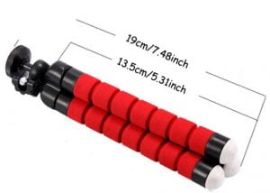 Tripod with flexible legs and Bluetooth Remote (BlackRed) - Image 2