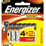 Energizer Batteries AAA 4+2 Free