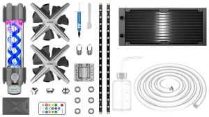 ALSEYE Xtreme DIY Liquid Cooler X240 (Fan: 120mm // Radiator: 240mm // RGB) [ X240 DIY ] - Image 2