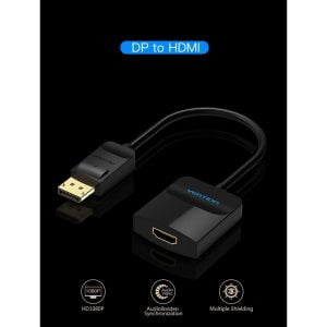 Vention DP to HDMI Converter 0.15M Black - [HBGBB] - Image 2