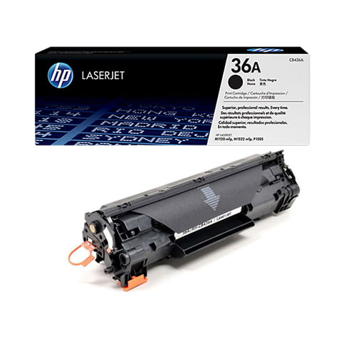 HP 36A Black Original LaserJet Toner Cartridge CB436A