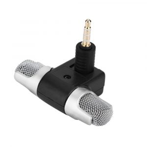 Portable Mini Stereo Microphone Mic 3.5mm Jack Left and Right Channel Stereo Record - Image 2