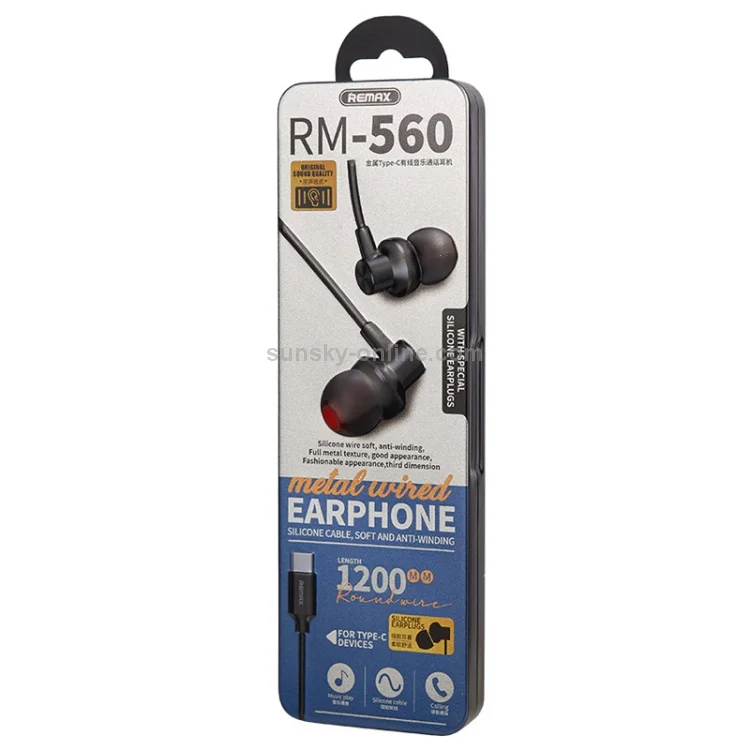 Remax type c earphone sale