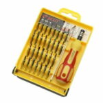 Jackly Pocket Screwdriver Set A versatile set for driving and retrieving very small screws One screwdriver head and 32 insert bits universal tool kit Great for Watch, Electronic Devices and Eyeglass maintenance and repair Can open mobile phone, PDA