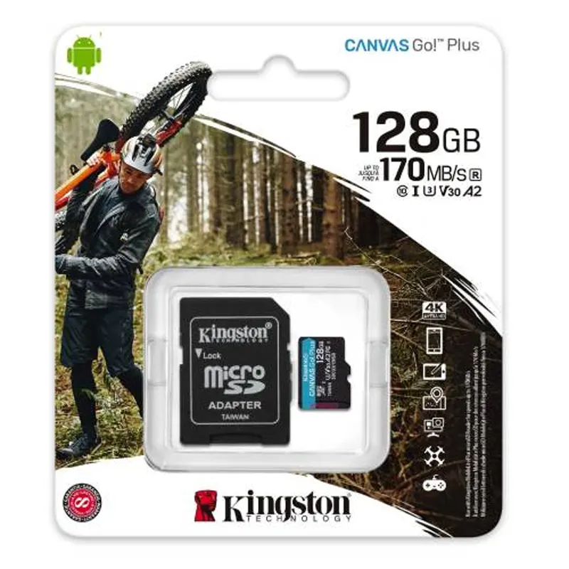 Kingston 128GB CANVAS GO PLUS microSD