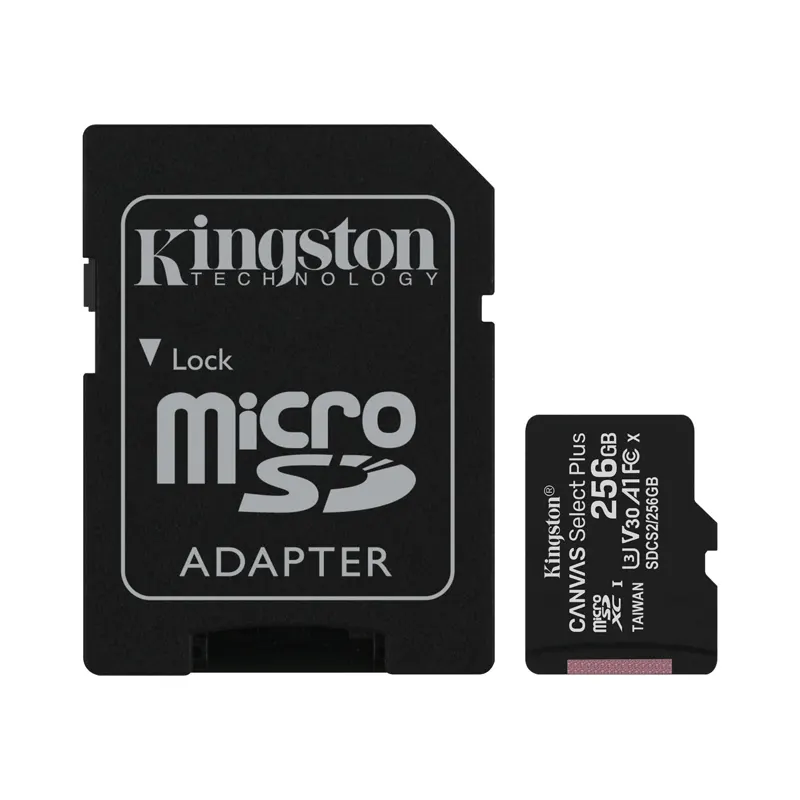 Kingston 256GB Canvas Select Plus microSD