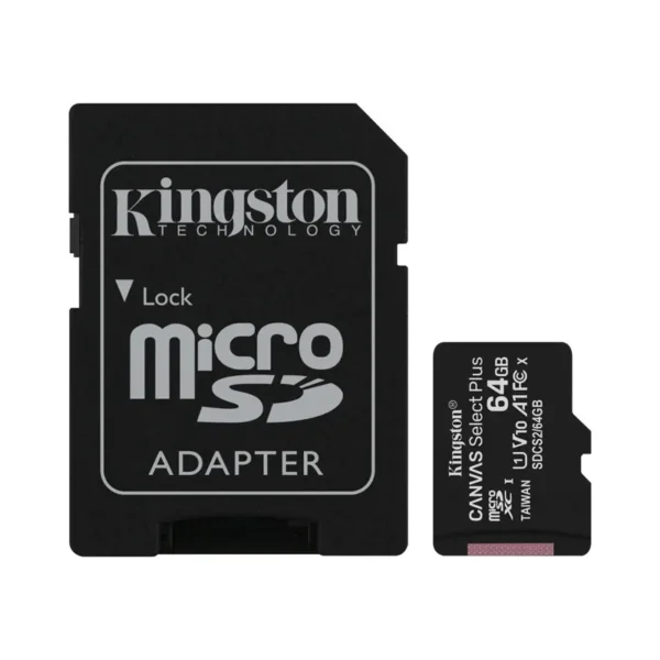 Kingston 64GB Canvas Select Plus microSD