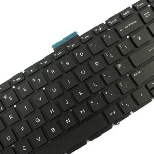 Keyboard for HP 15 ( 15-BS // 15-BW // 250 G6 // 255 G6 // 256 G6 // 258 G6 // 925008-001 ) Laptops ( English Layout with Arabic Printed ) - Image 2