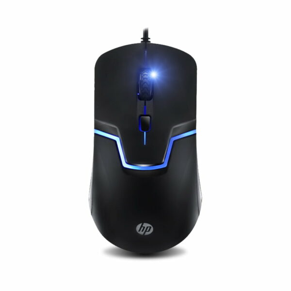 HP Gaming Mouse m100 { Black color // 800 - 2400 Min/Max DPI // 1.6M Cable Length // 4 buttons }[ 1QW49AA#UUF ]