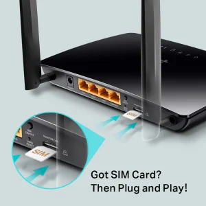 TP-LINK 300Mbps Wireless N 4G LTE Router Built In 4G Modem (TL-MR6400) - Image 2