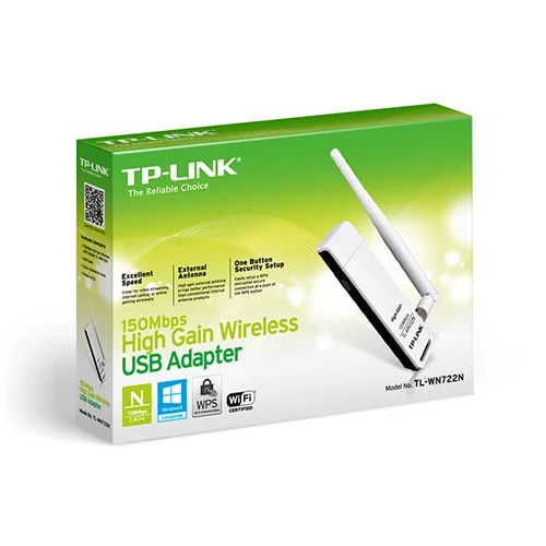 TP-LINK 150Mbps High Gain Wireless USB Adapter TL-WN722N