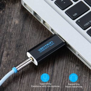 Vention USB External Sound Card 4 Pole (Black)- VAB-S15-B - Image 2