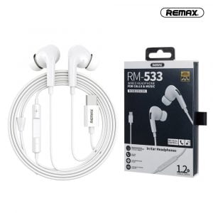 /REMAX Wired Type-C Earphones For Calls And Music Bass Stereo In-Ear Headphones RM-533A - Image 2