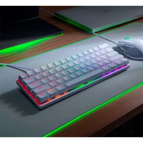 Razer - Huntsman Mini { Mercury color // Clicky Optical Switch } RZ03-03390300-R3M1