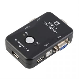 KVM Switch 2 Port Black USB Kit - Image 4