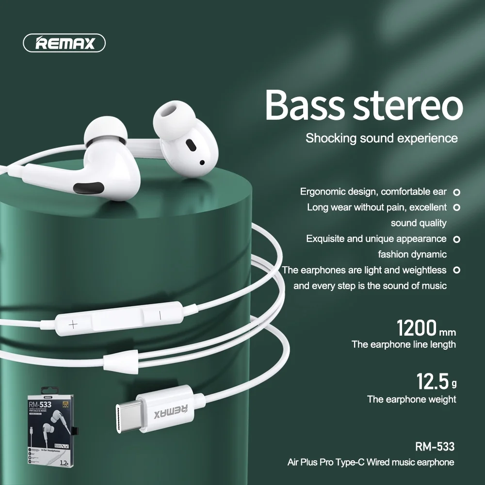Remax type c earphone new arrivals