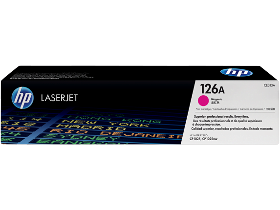 HP 126A Color Original LaserJet Toner Cartridge CE313A Magenta 