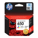 HP 650 Tri-color Original Ink Advantage Cartridge CZ102AE
