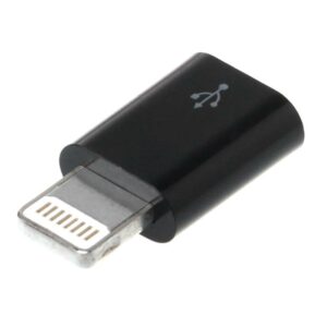 Micro-USB Female To Lightning (8 Pin) Male Converter Adapter for (iPhone 5 // 5s // 6 // 6s // 7 // 8plus // X) - Image 3