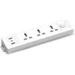 LINKCOMN Power Strip - 3 Sockets + 1 TYPE-C + 2 USB 1.6m Power Cord