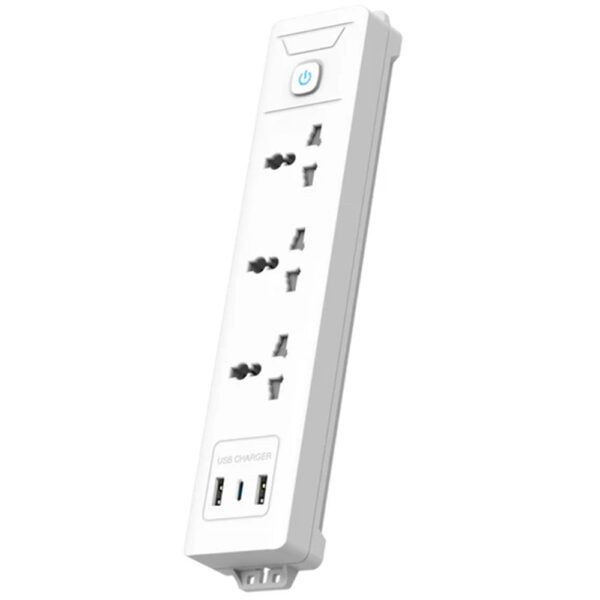 LINKCOMN Power Strip - 3 Sockets + 1 TYPE-C + 2 USB 1.6m Power Cord
