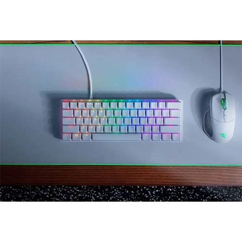 Razer - Huntsman Mini { Mercury color // Clicky Optical Switch } RZ03-03390300-R3M1