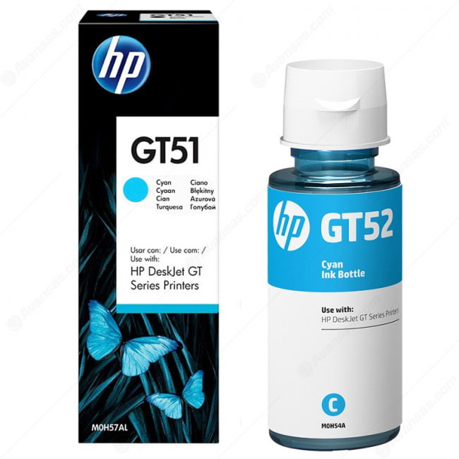 HP GT52 Cyan Original Ink Bottle 70ml M0H54AE 8,000 pages