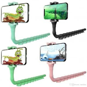 Cute Lazy Bracket Mobile Holder Worm Flexible - Image 2