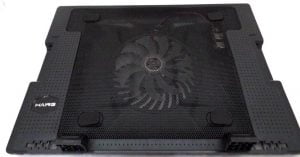 HAING N18 13"-17 " 1-Fan Notebook/Laptop Cooling pad | 1*140MM Fan - Black - Image 4