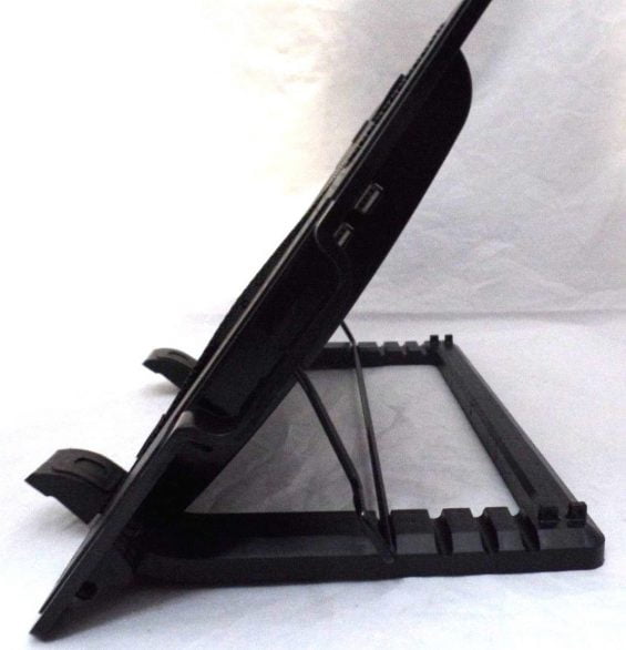 HAING N18 13"-17 " 1-Fan Notebook/Laptop Cooling pad | 1*140MM Fan - Black - Image 2