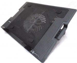 HAING N18 13"-17 " 1-Fan Notebook/Laptop Cooling pad | 1*140MM Fan - Black - Image 3