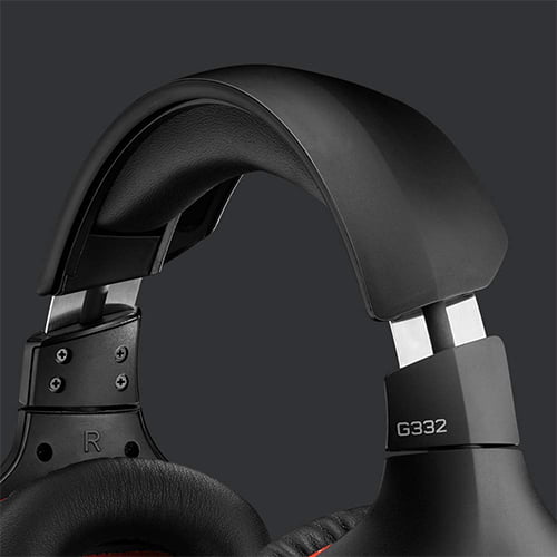 Logitech G332 Gaming Headset Stereo Flip-Mic Multi-platform compatibility (Black) 3.5mm Jack G332 Leatherette