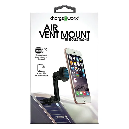 Chargeworx Magnetic Vent Phone Mount Black [ CX9965BK ]