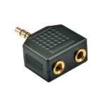 Audio jack male 3.5 mm to 2* 3.5 mm female