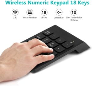 Numeric Keypad Number Pad Wireless USB 2.4GHz 18-Key - Image 4