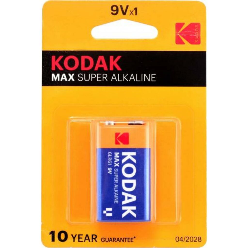 Kodak - max super alkaline 9 volts battery 