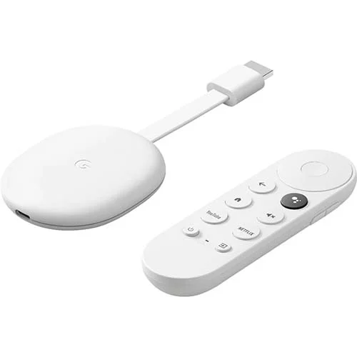 Google Chromecast with Google TV 4K Resolution With Remote white color / 4K Resolution Supported / HDR Supported / 8 GB Internal Storage } GA01919-US