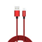 Pisen - lightning cable { aluminum alloy braided data - charging cable // 1-m length // 2.4 A maximum } [ LH - AL19 - 1000 ]
