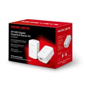 Mercusys MP500 KIT AV1000 Gigabit Powerline Starter Kit { 1000 Mbps High-Speed Transfer Rate // Super-Fast Wired Connection ( gigabit port ) // Plug & Play // Easy Expansion // 4K Streaming } [ MP500 KIT ] - Image 7