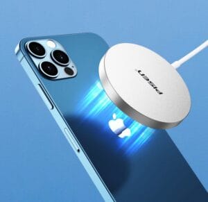 Pisen - Megasafe wirless charger for iphone12 { metal light texture experience // 15 Watt input // over charge protection // short circuit protection } [ XY - C03 ] - Image 3