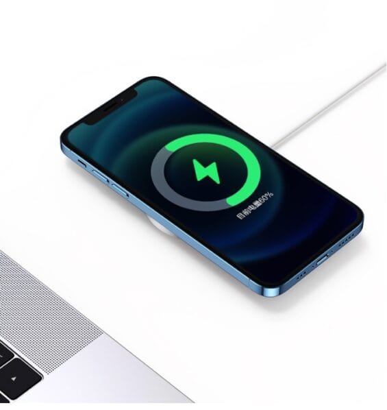 Pisen - Megasafe wirless charger for iphone12 { metal light texture experience // 15 Watt input // over charge protection // short circuit protection } [ XY - C03 ] - Image 2