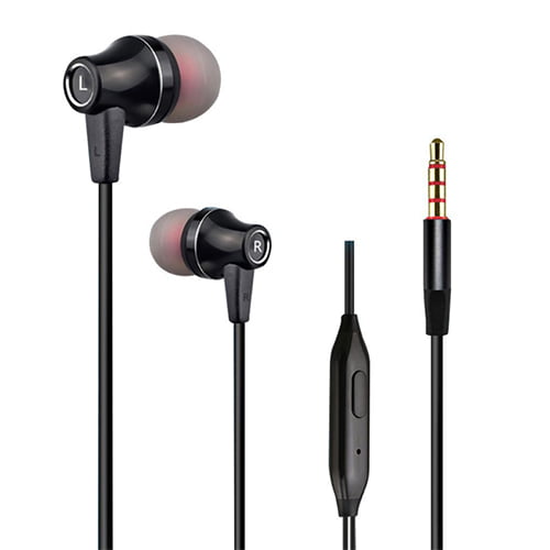 KM - K58 in-ear 3.5mm earphone { 10 mm speaker size // 130 cm cable length // metal }