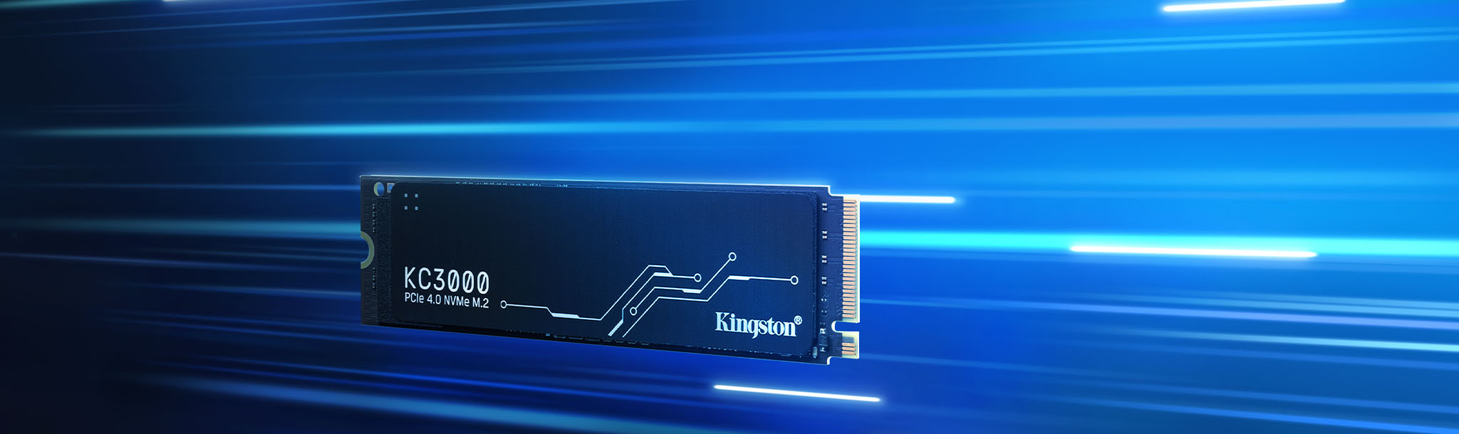 Kingstone - KC3000 1024GB 7,000MB/s Read 6,000MB/s Write PCIe 4.0 NVMe M.2 SSD 2280 form factor SKC3000S/1024G