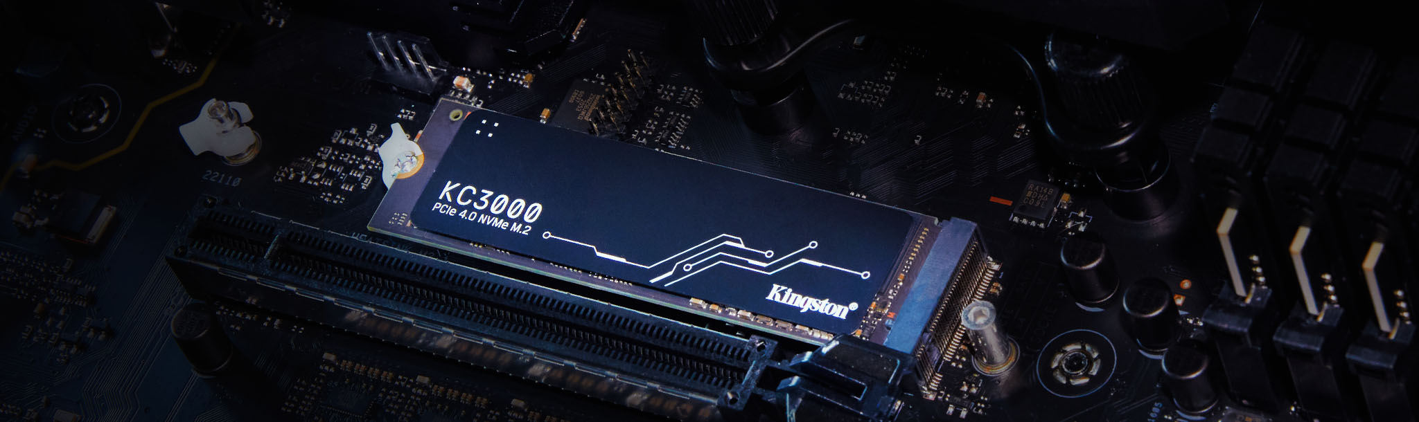 Kingstone - KC3000 2048 GB 7,000MB/s Read 7,000MB/s Write PCIe 4.0 NVMe SSD SKC3000D/2048G