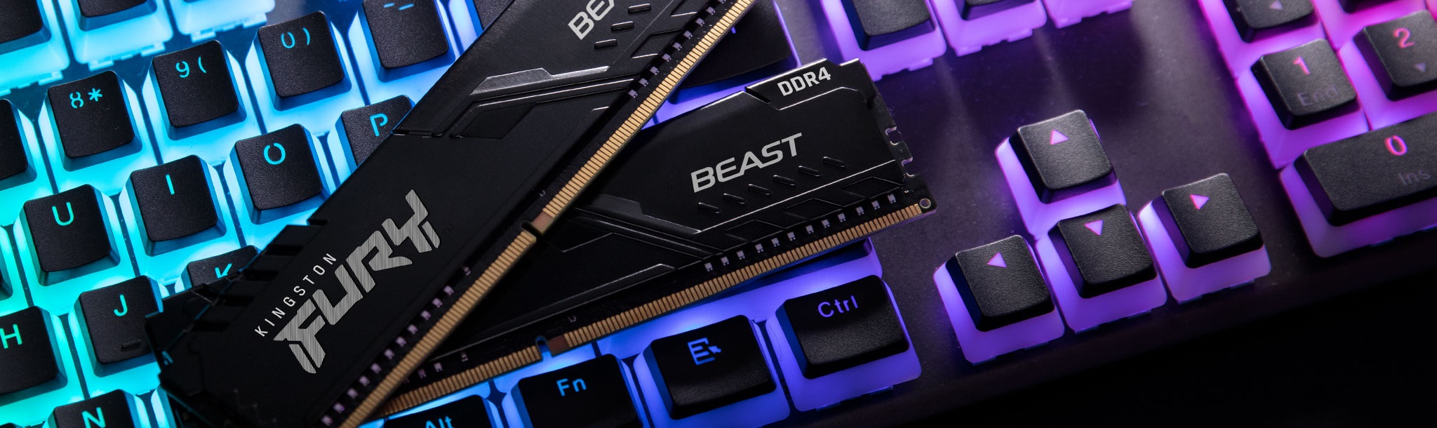 Kingston FURY Beast DDR4 Memory 8GB 2666MHz 16 cycles CL(IDD) Low-profile heat spreader design KF426C16BB/8 