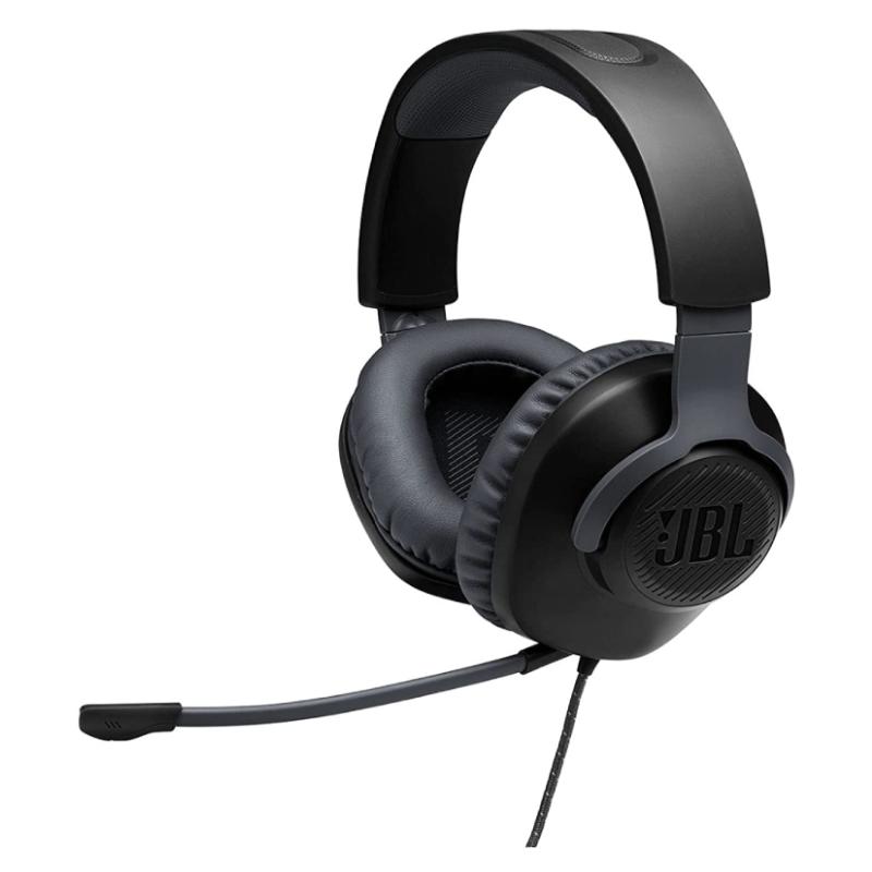 JBL Quantum 100 - Wired Over-Ear Gaming Headphones - Black - [ M100BLKAM ]