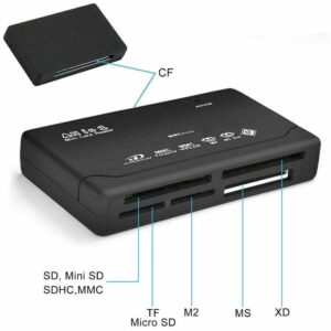 All in One USB 2.0 Card Reader (SD / microSD / M2 / XD / CF) [ HT-02A ]