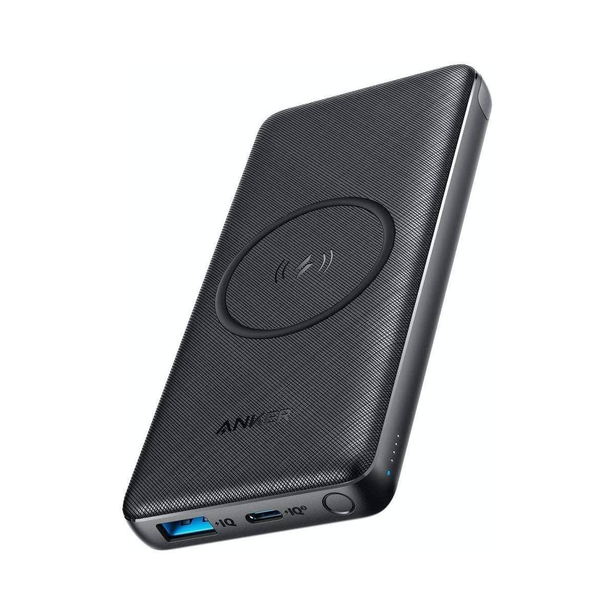 Anker - Power Core III Fast charging power bank qi wireless charging 10 W max 18 W USB C input and output port 18 W USB A Port Power IQ 3 premium texture pad A1617H11