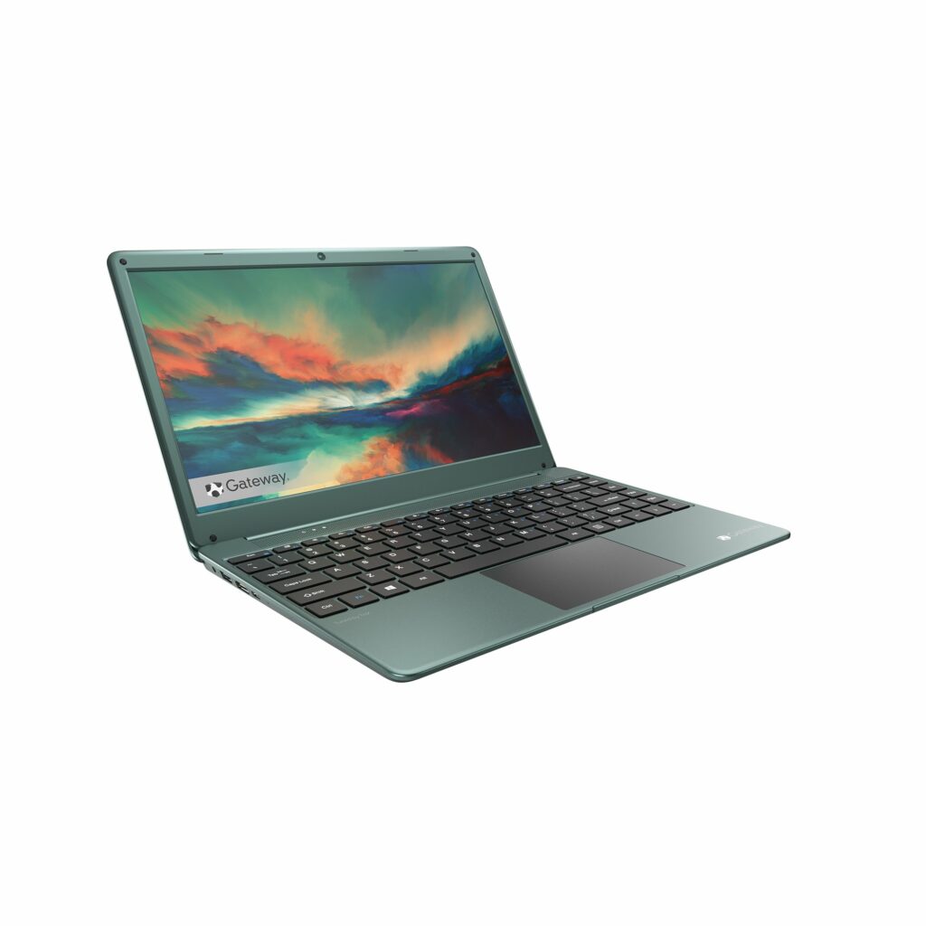 Gateway Ultra Slim Notebook Core i3 1115G4 14.1 ” FHD LCD IPS 4 GB memory RAM 128 GB M.2 SSD storage and NVMe supported Built-in Fingerprint windows 10 green color GWTN1416GR