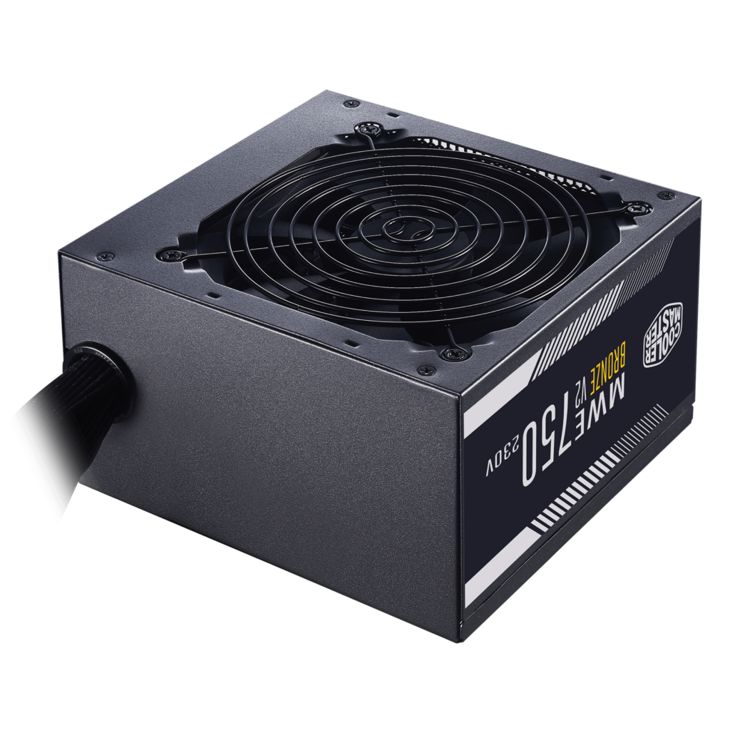 Cooler master power supply V2 750W 80 PLUS Bronze EU 230V 120MM HDB FAN 2400 RPM Non Modular Durable Reliable and Safe MPE 7501 ACABW Buk